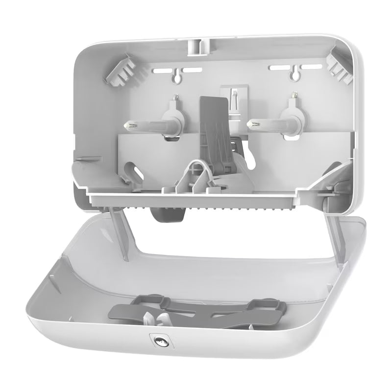 DISTRIBUTEUR DE PAPIER TOILETTE DOUBLE PETIT ROULEAU TORK OPTISERVE® T7 BLANC