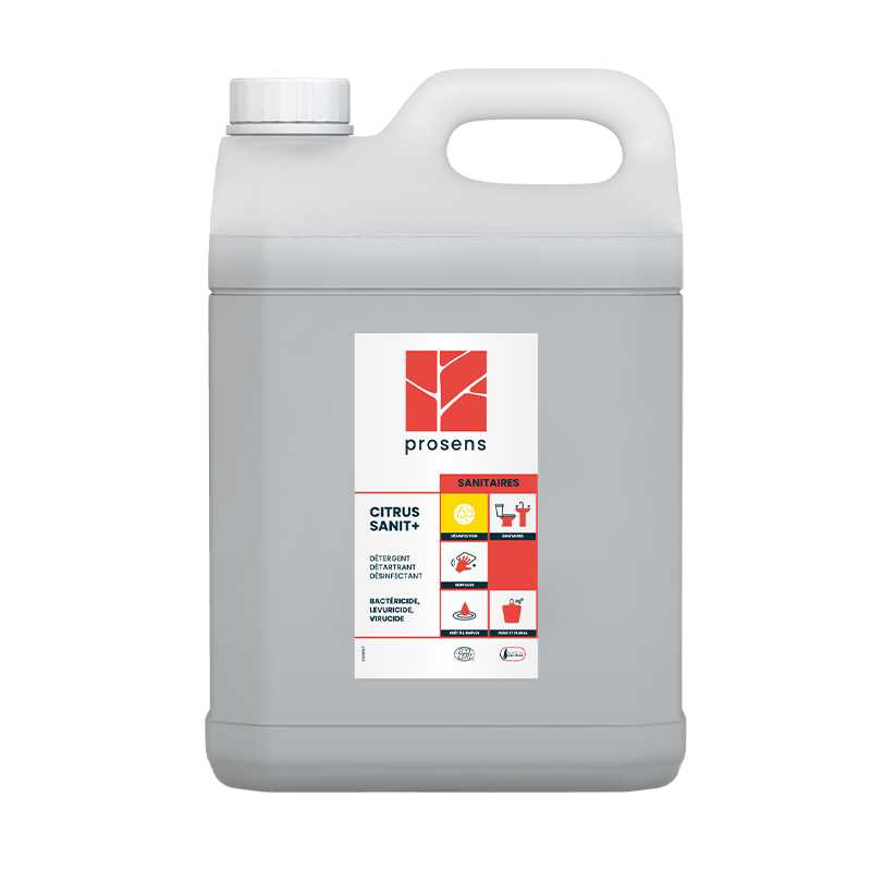 DETARTRANT DESINFECTANT SANITAIRES CITRUS SANIT+ ECOCERT 5L