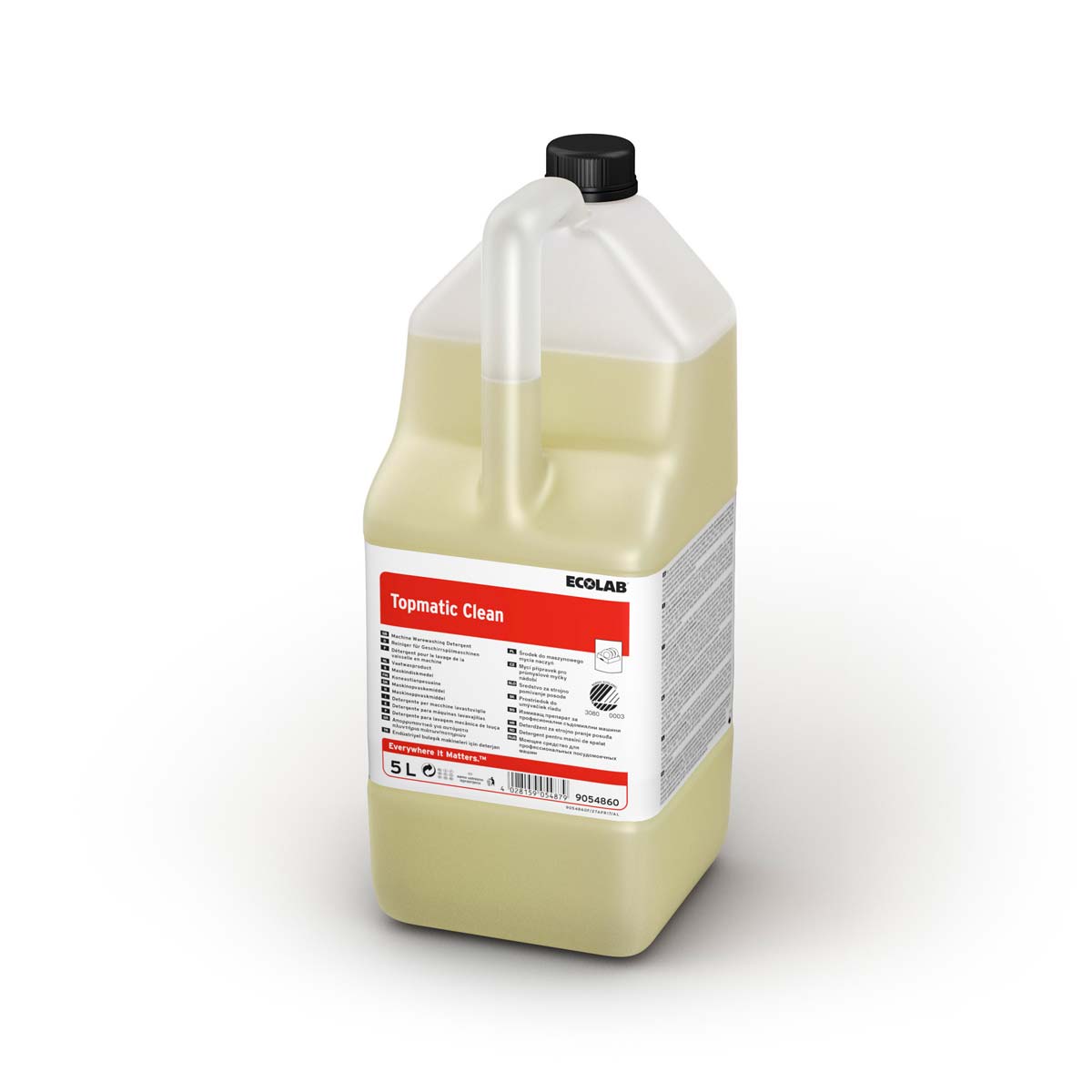 DETERGENT LIQUIDE VAISSELLE ECOLAB TOPMATIC CLEAN ECOLABEL NS 5L