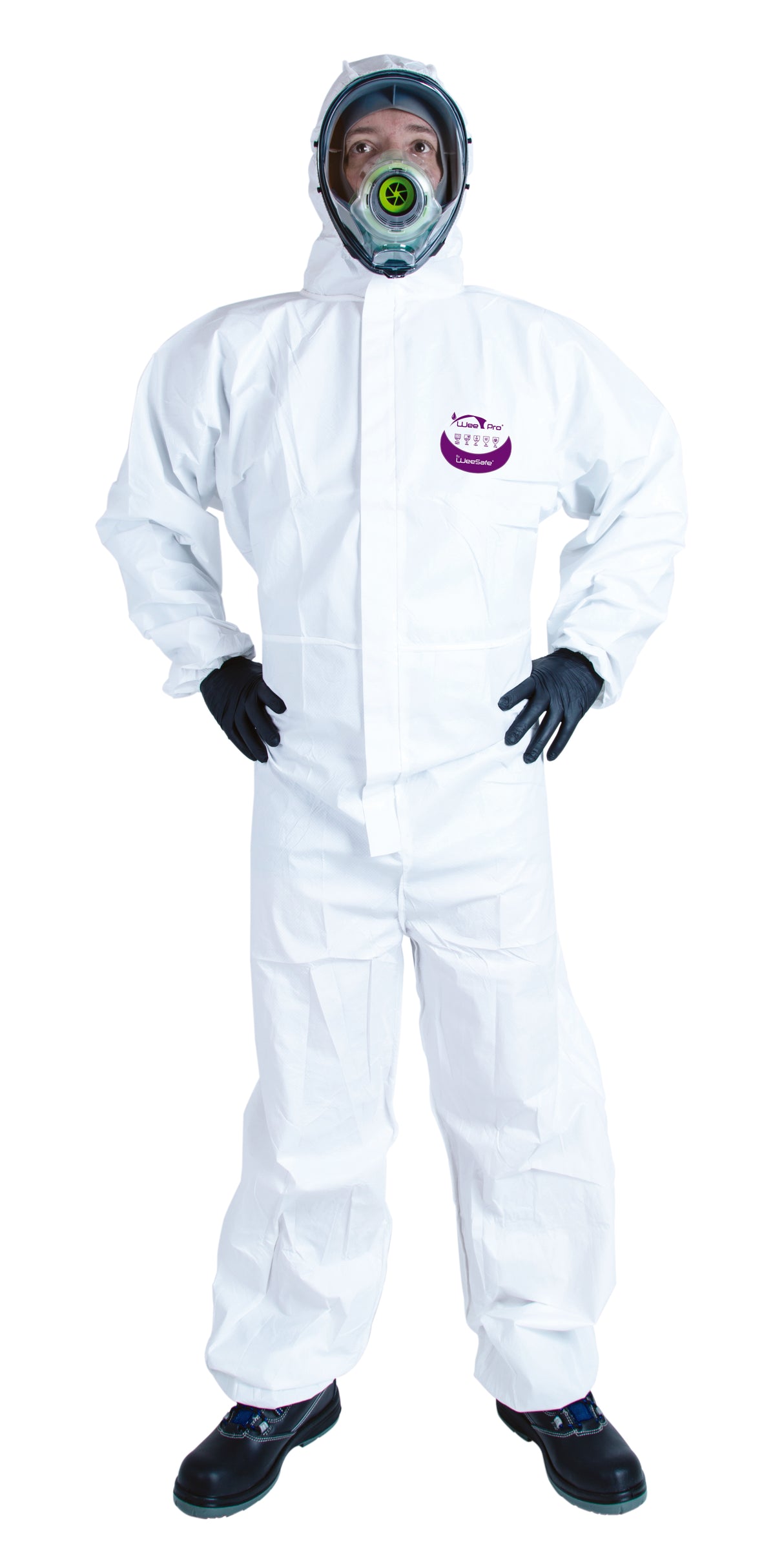 COMBINAISON DE PROTECTION CHIMIQUE TYPE 5B/6B TAILLE TS COMBIN BLANC WEEPRO X50