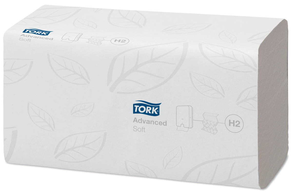 ESSUIE-MAINS PLIÉS EN Z TORK XPRESS® H2 BLANC 21.3X24CM 180 FORMATS 2 PLIS ECOLABEL X21