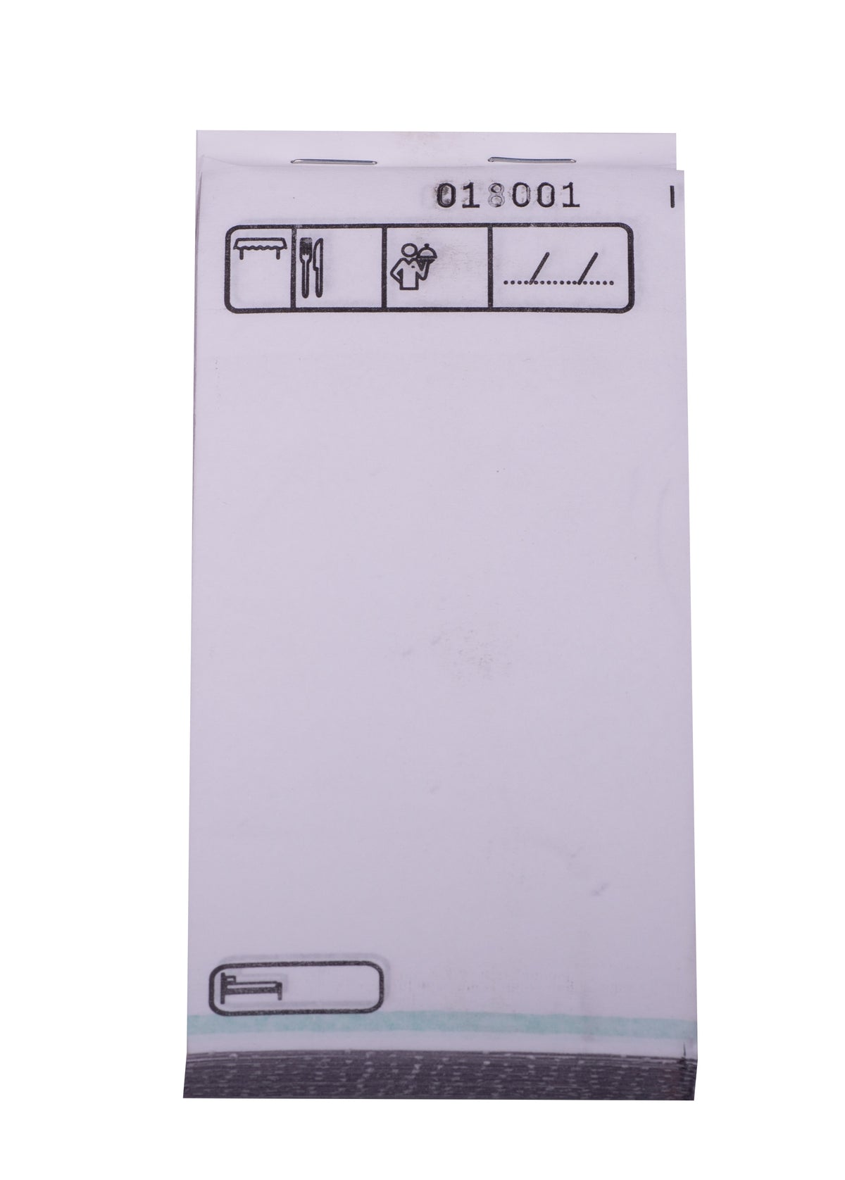 BLOC MAÎTRE HÔTEL 75X150MM 50 FEUILLES DUPLI X100
