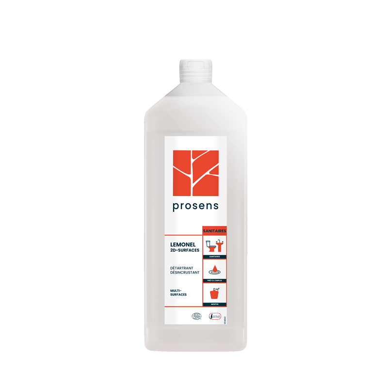 DETARTRANT DESINCRUSTANT LEMONEL 2D SURFACES ECOCERT 1L
