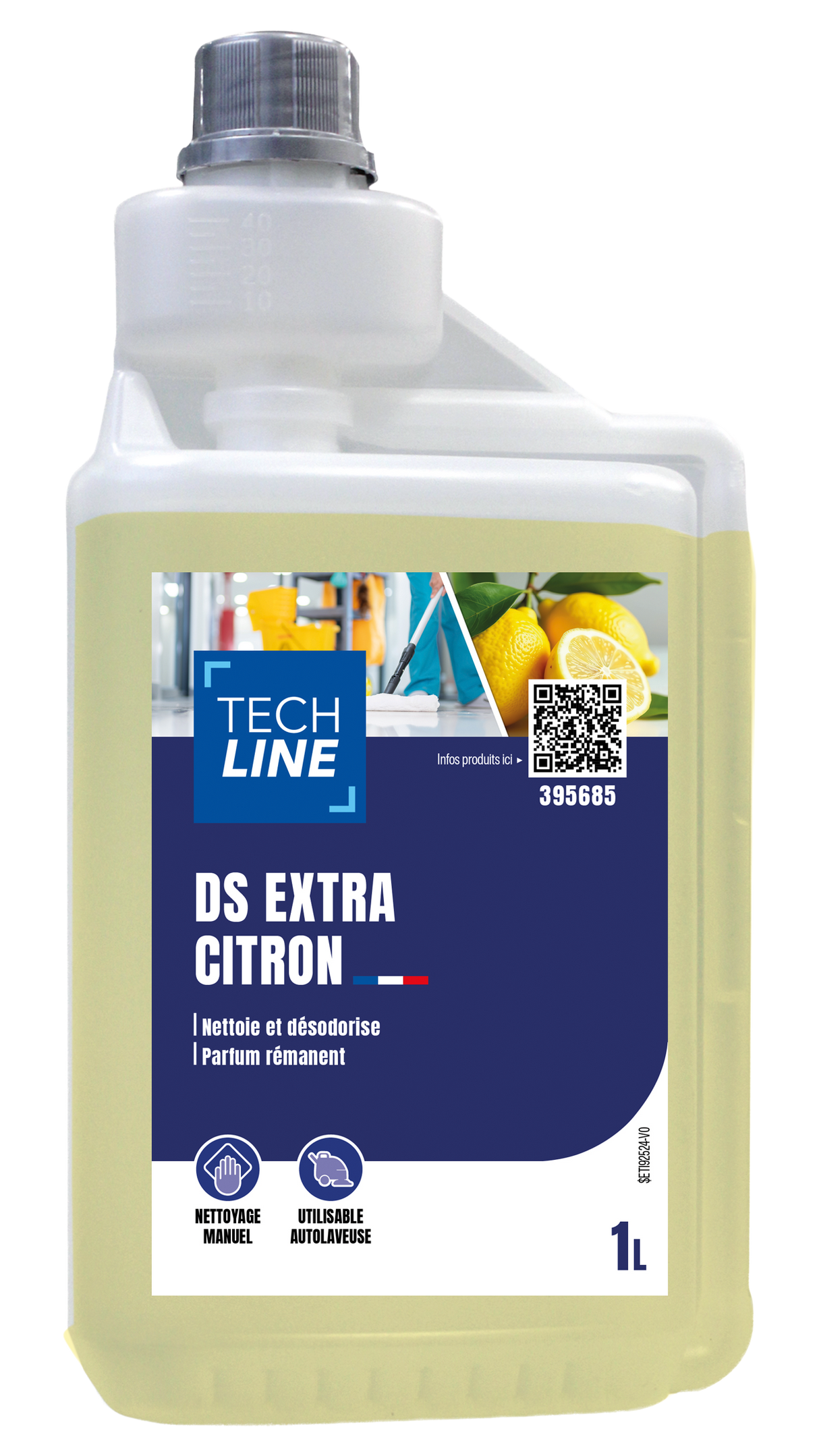 DETERGENT SURODORANT DS EXTRA CITRON TECHLINE 1L DOSEUR
