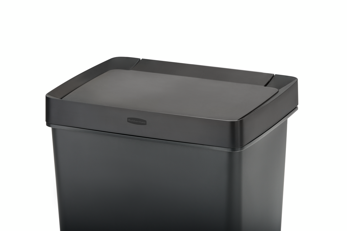 POUBELLE 46L CHARBON À PÉDALE INOX RUBBERMAID