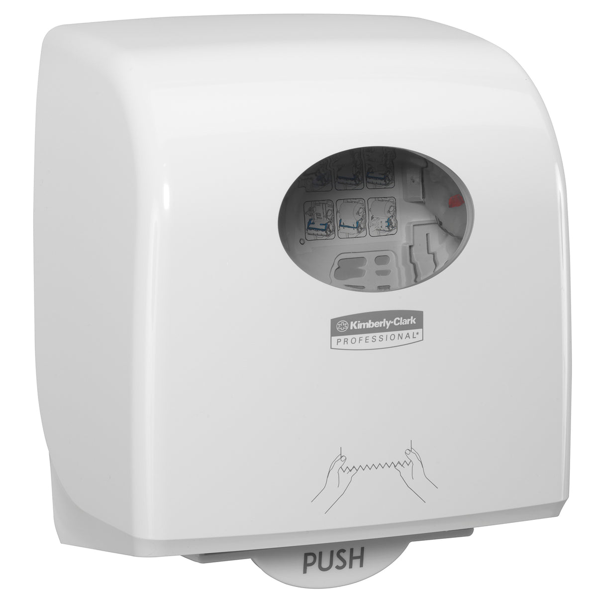 DISTRIBUTEUR D’ESSUIE-MAINS ROULEAUX AQUARIUS SLIMROLL BLANC PBS
