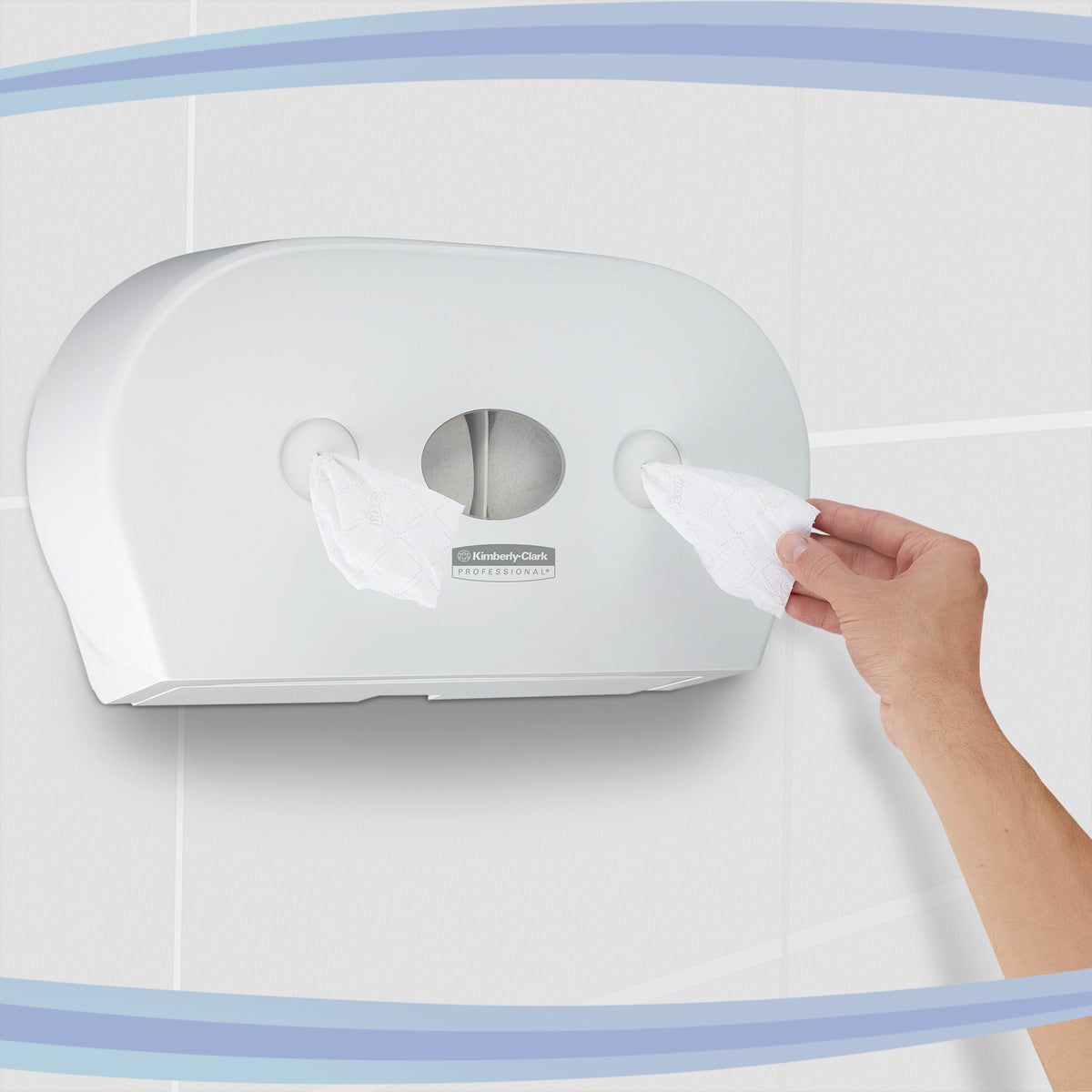 PAPIER TOILETTE À DÉVIDAGE CENTRAL SCOTT® CONTROL MINI TWIN BLANC 833 FORMATS 2 PLIS ECOLABEL X12