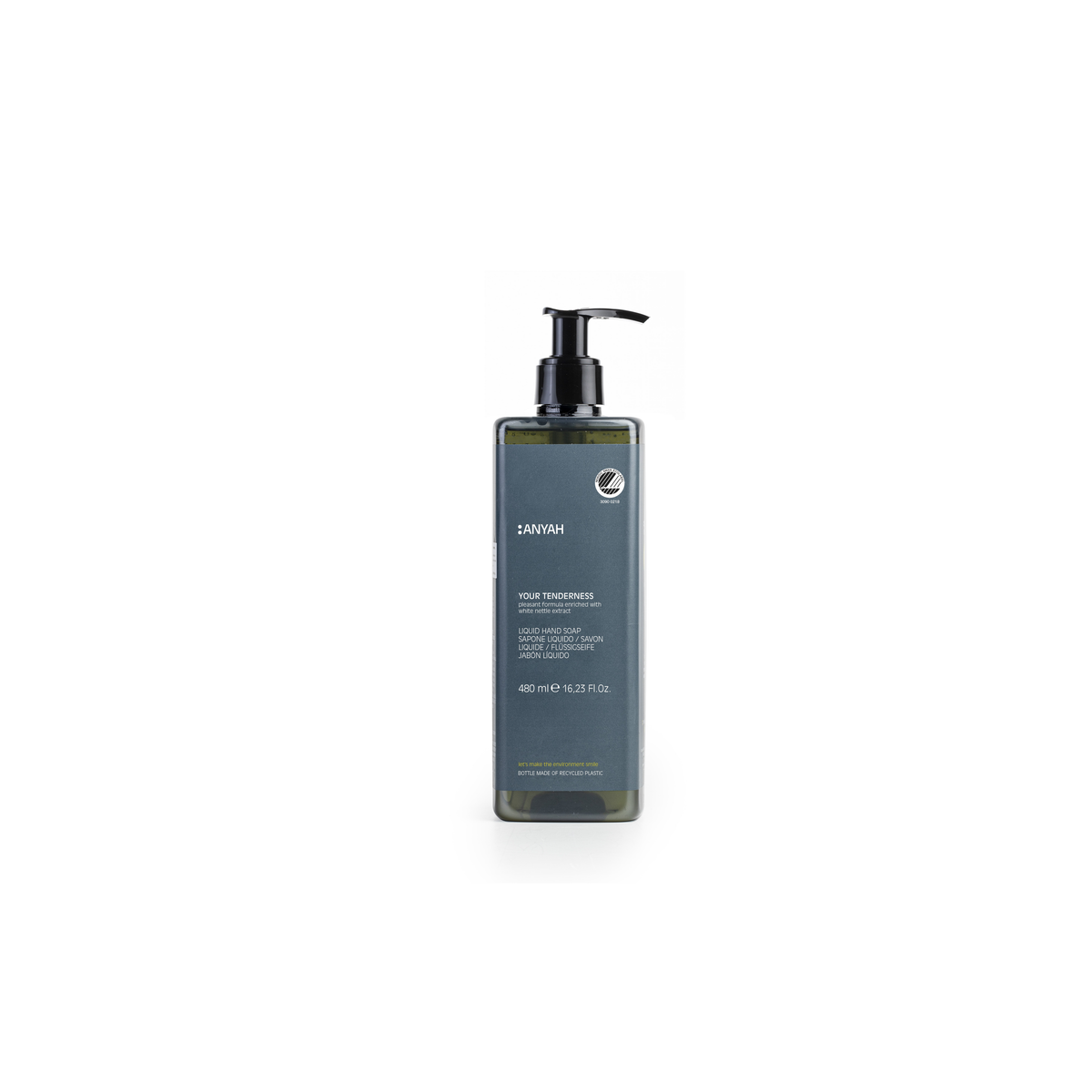 SAVON MAINS ANYAH ECOLABEL NORDIC SWAN 480ML FLACON X18