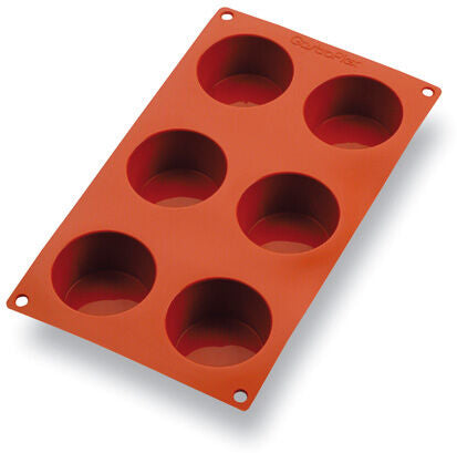 GASTROFLEX PLAQUE GN 1/3 325X176 DE 6 MUFFINS 7 CM