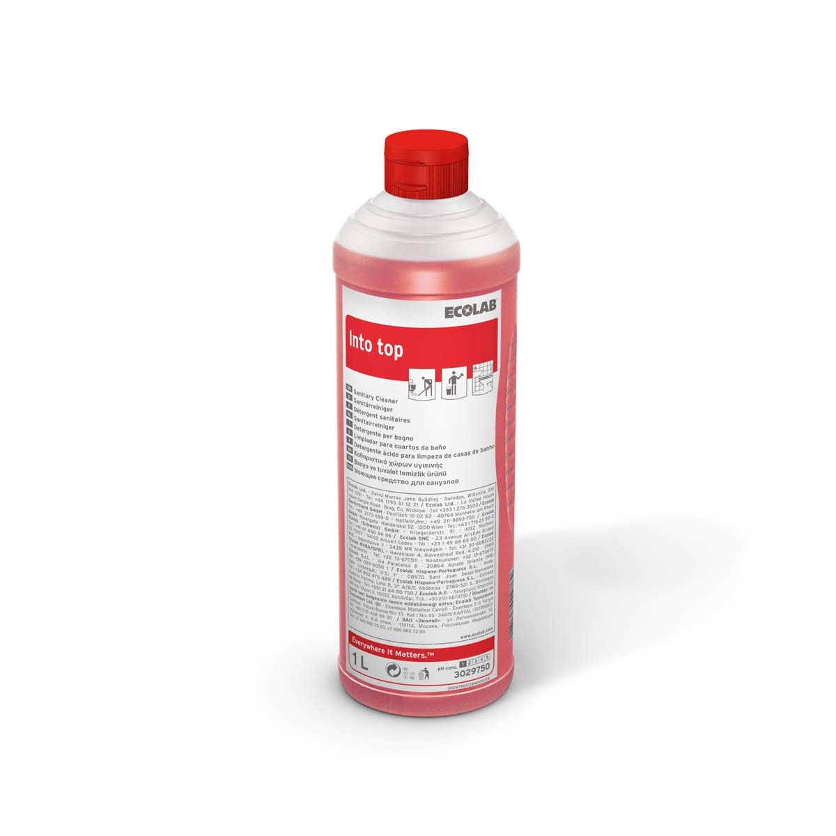 DETARTRANT SANITAIRES CONCENTRE INTO TOP ECOLAB 1L
