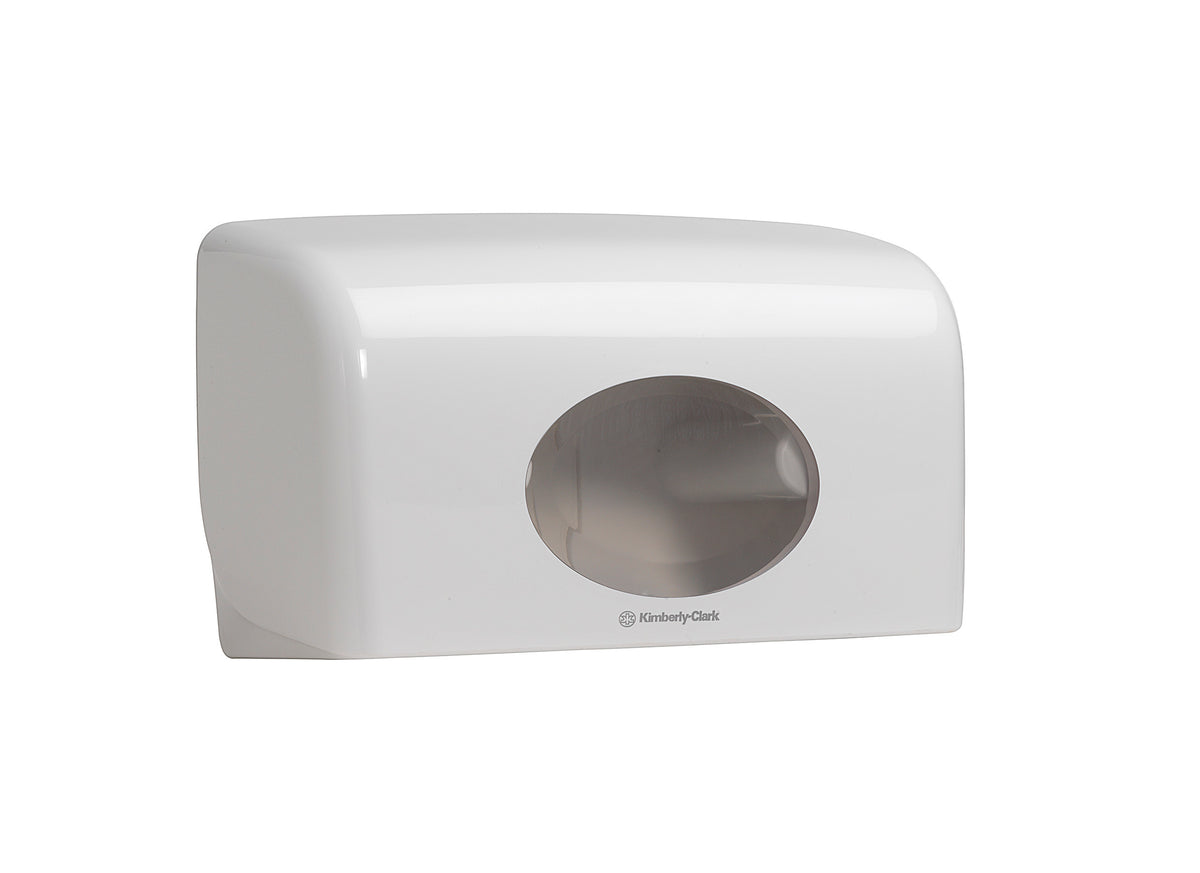 DISTRIBUTEUR DE PAPIER TOILETTE PETIT ROULEAU DOUBLE AQUARIUSBLANC