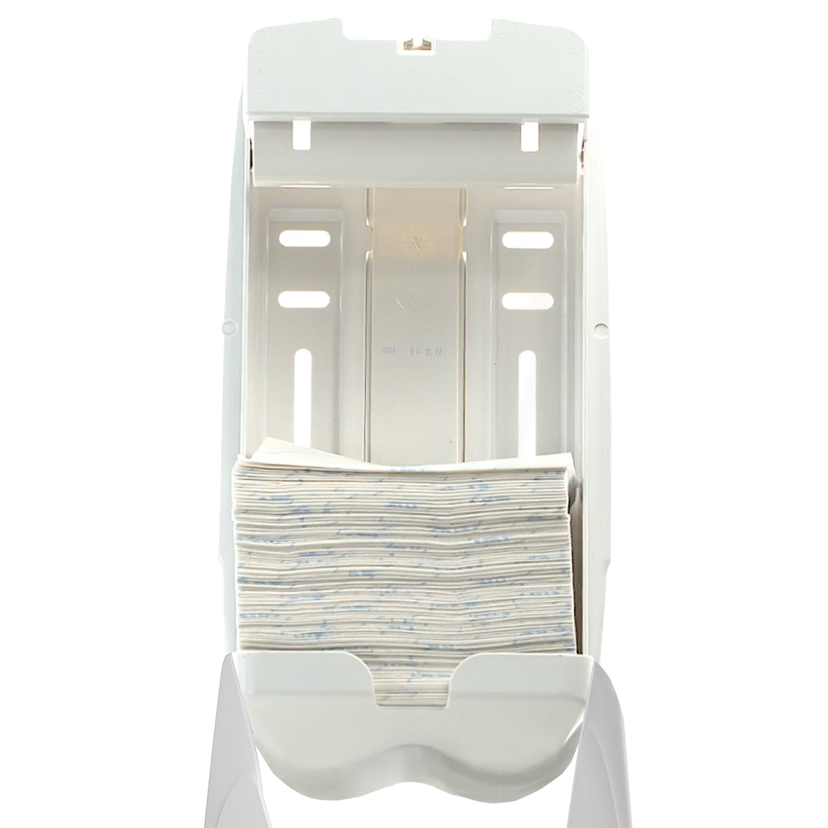DISTRIBUTEUR DE PAPIER TOILETTE PLIÉ AQUARIUS BLANC