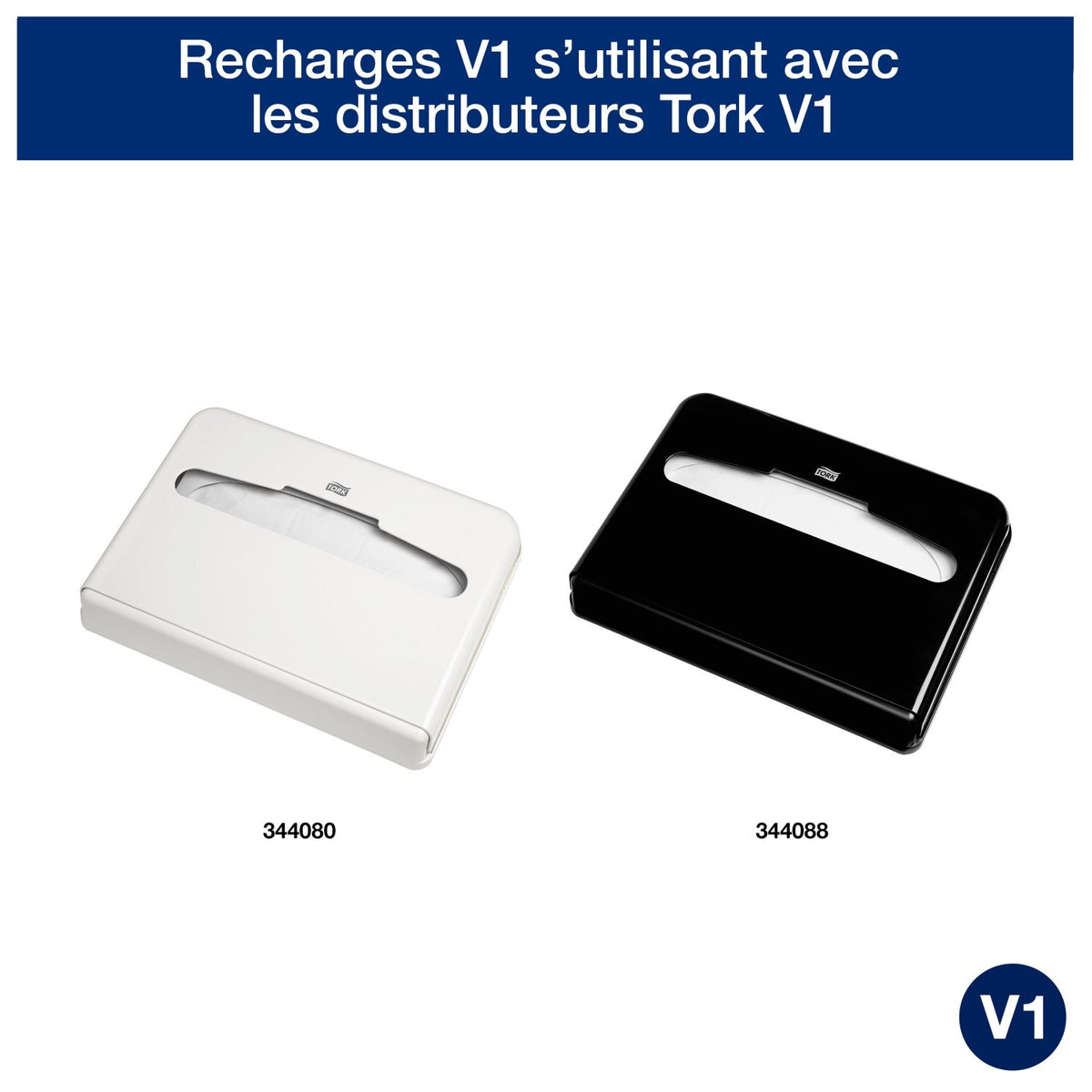 COUVRE-SIEGE TORK® ADVANCED BLANC 36.5X42CM X250
