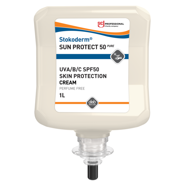 CRÈME SOLAIRE STOKODERM SUN PROTECT 50 PURE CARTOUCHE 1L X6