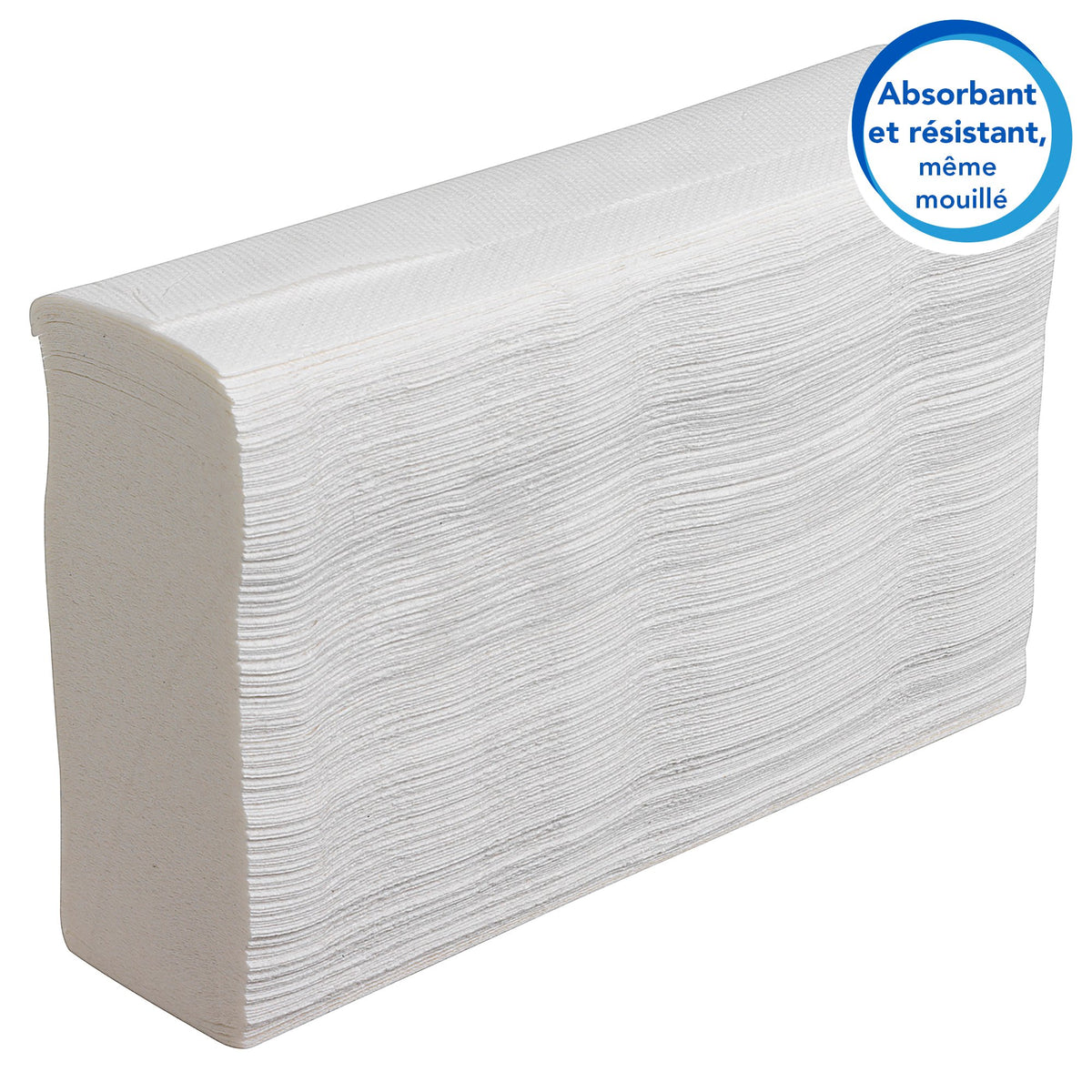 ESSUIE-MAINS PLIÉS EN Z SCOTT® SLIMFOLD BLANC 19X29.5CM 147 FORMATS 1 PLI X12