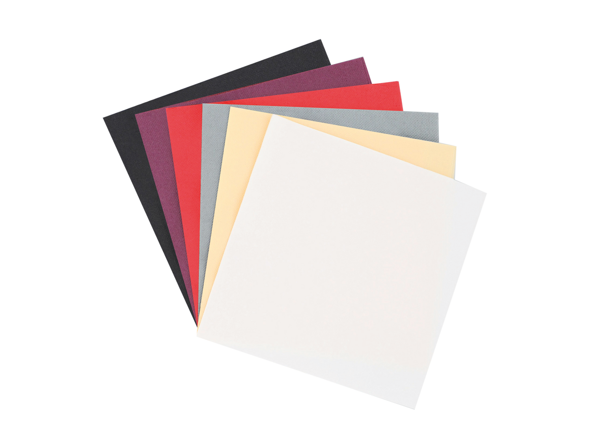 SERVIETTE 38X38CM OUATE GAUFRÉE TECHLINE 2 PLIS NOIR X900