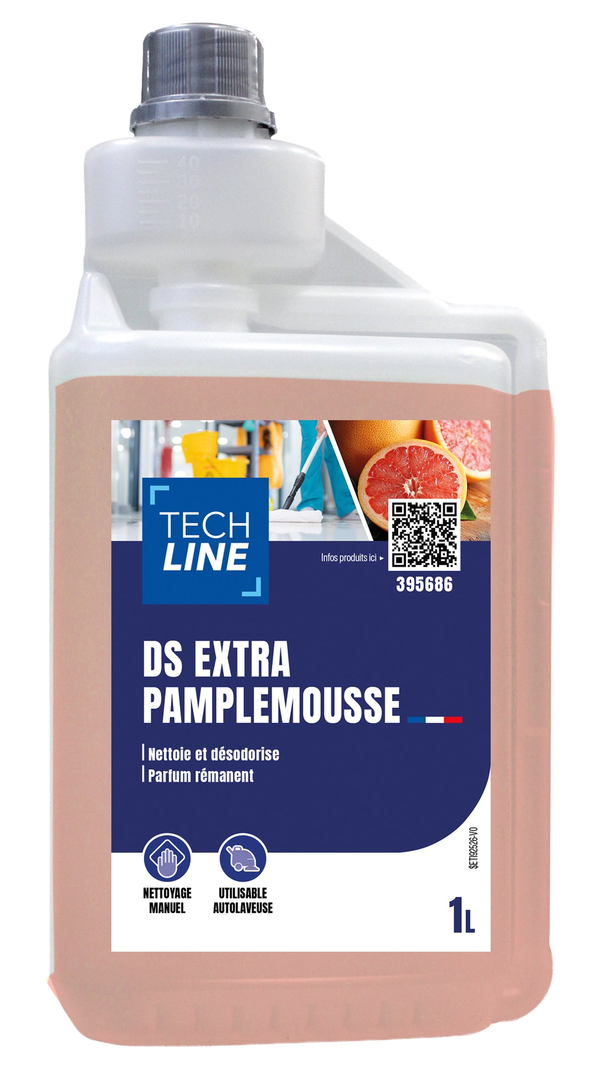 DETERGENT SURODORANT DS EXTRA PAMPLEMOUSSE TECHLINE 1L DOSEUR