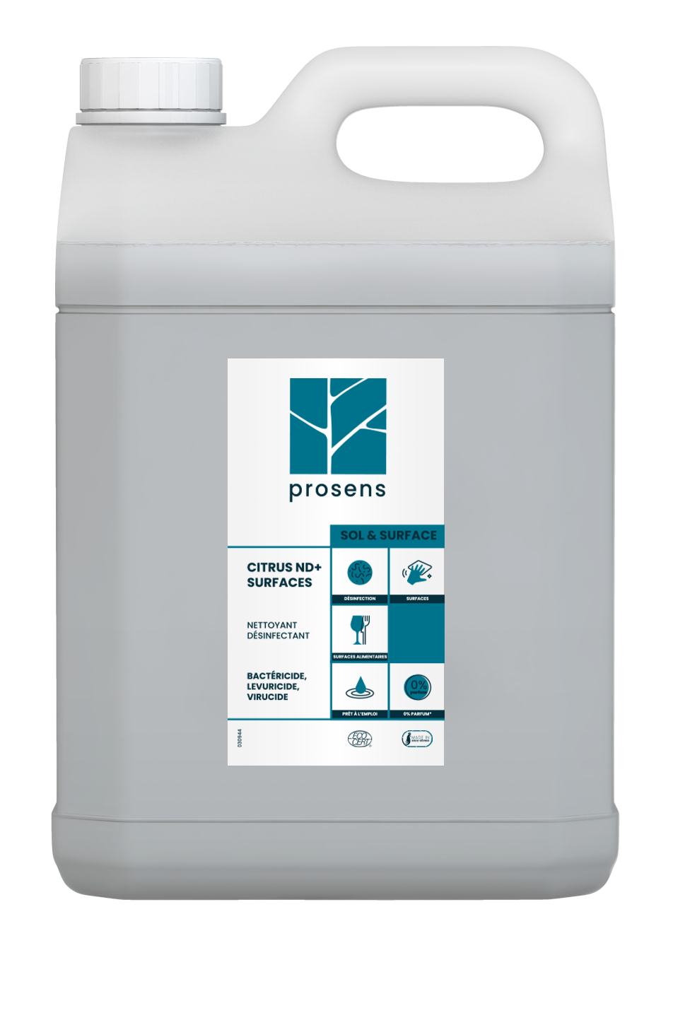NETTOYANT DESINFECTANT MULTI SURFACES CITRUS ND+ ECOCERT 5L
