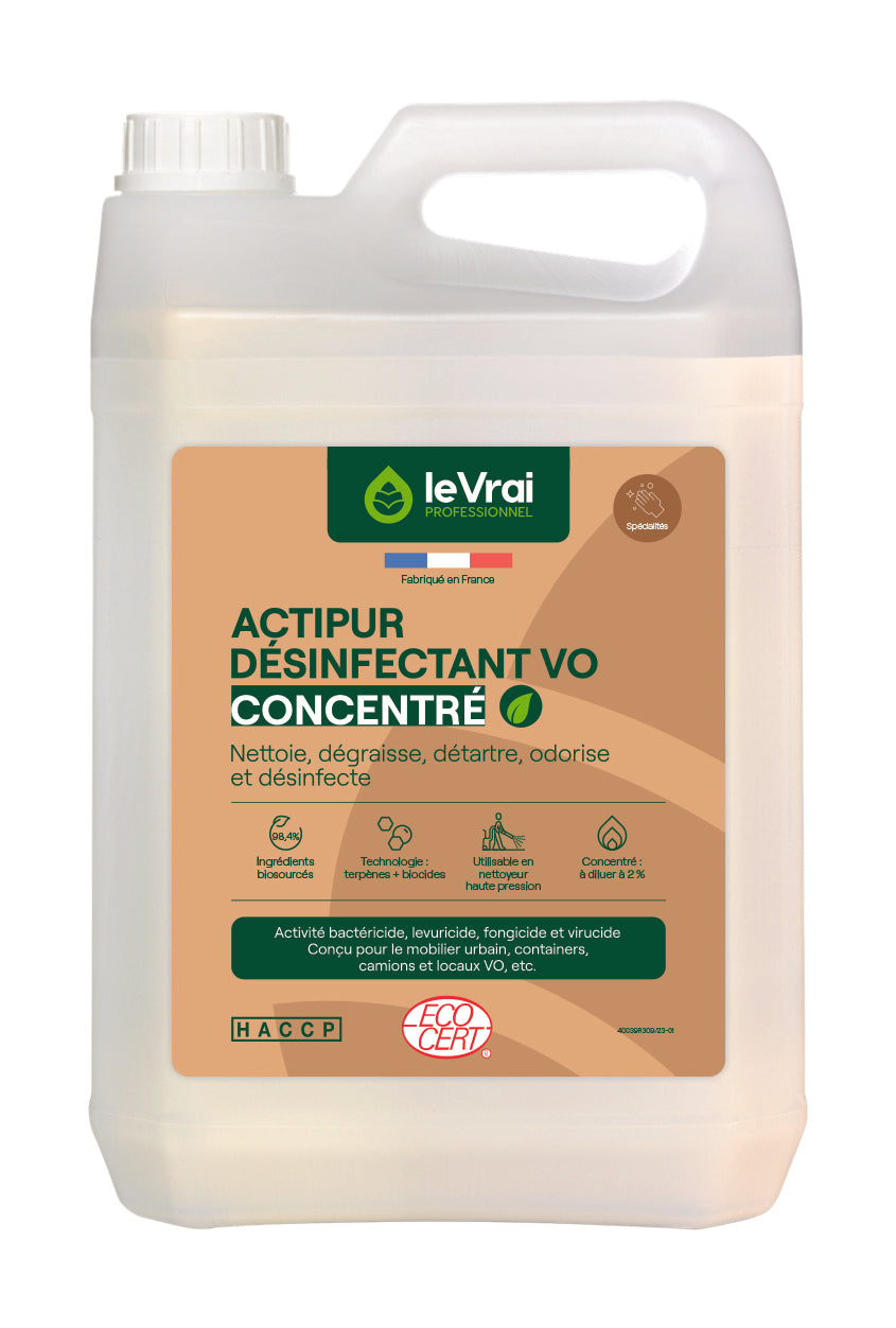 NETTOYANT DESINFECTANT ACTIPUR PROPRETE URBAINE VO 5L