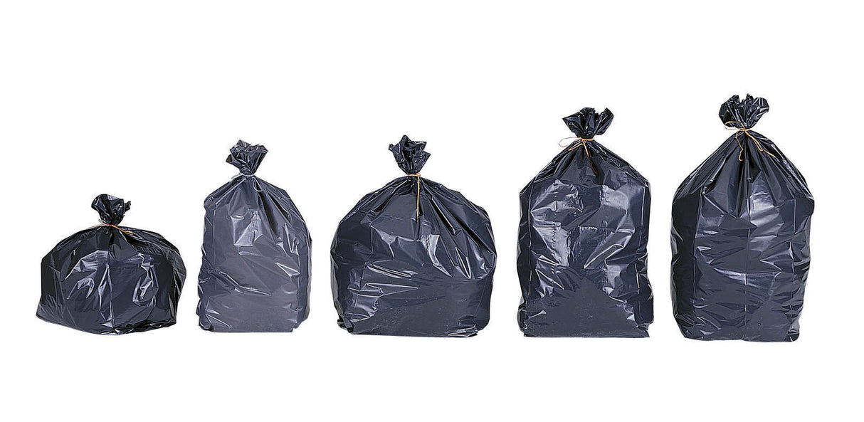 SAC POUBELLE 110L BASSE DENSITE DECHETS MOYENS TRANSPARENT X250