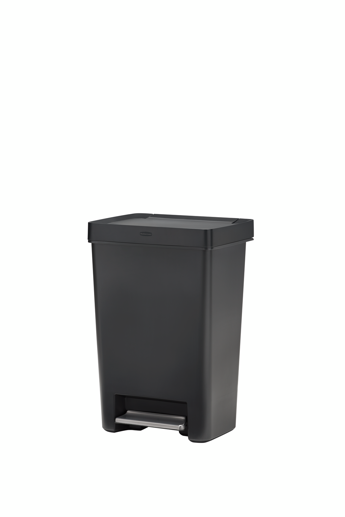 POUBELLE 46L CHARBON À PÉDALE INOX RUBBERMAID