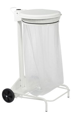 SUPPORT SAC COLLECROULE 110L 2 ROUES A PEDALE BLANC ROSSIGNOL