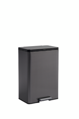 POUBELLE ELITE 39L CHARBON INOX RUBBERMAID