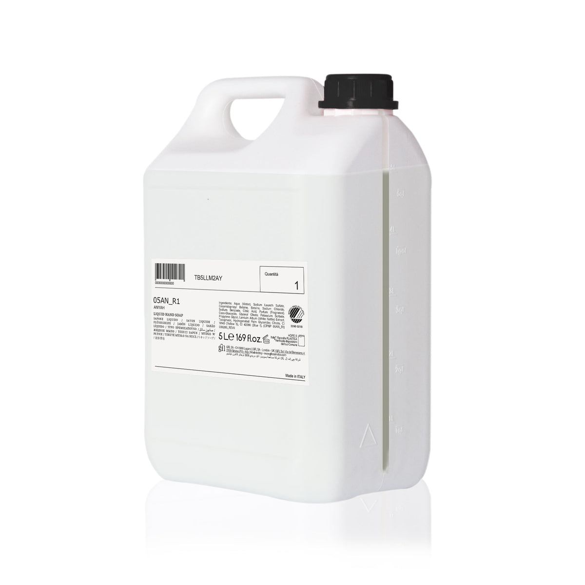 SAVON MAINS ANYAH ECOLABEL NORDIC SWAN BIDON 5L