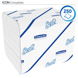 PAPIER TOILETTE PLIÉ SCOTT® BLANC 250 FORMATS 2 PLIS ECOLABEL X36