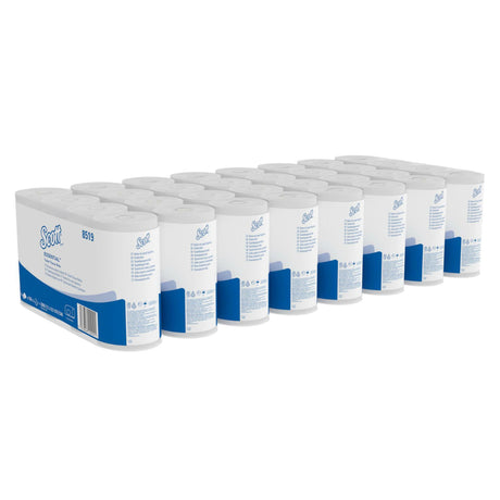 PAPIER TOILETTE PETIT ROULEAU SCOTT® ESSENTIAL BLANC 350 FORMATS 2 PLIS ECOLABEL X64