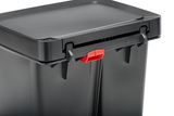 POUBELLE 46L CHARBON À PÉDALE INOX RUBBERMAID