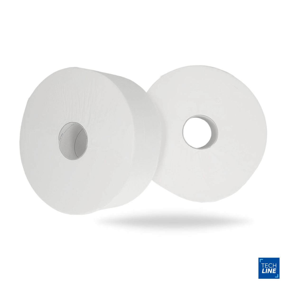 PAPIER TOILETTE JUMBO TECHLINE BLANC 320M 2 PLIS ECOLABEL X6