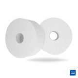 PAPIER TOILETTE JUMBO TECHLINE BLANC 320M 2 PLIS ECOLABEL X6