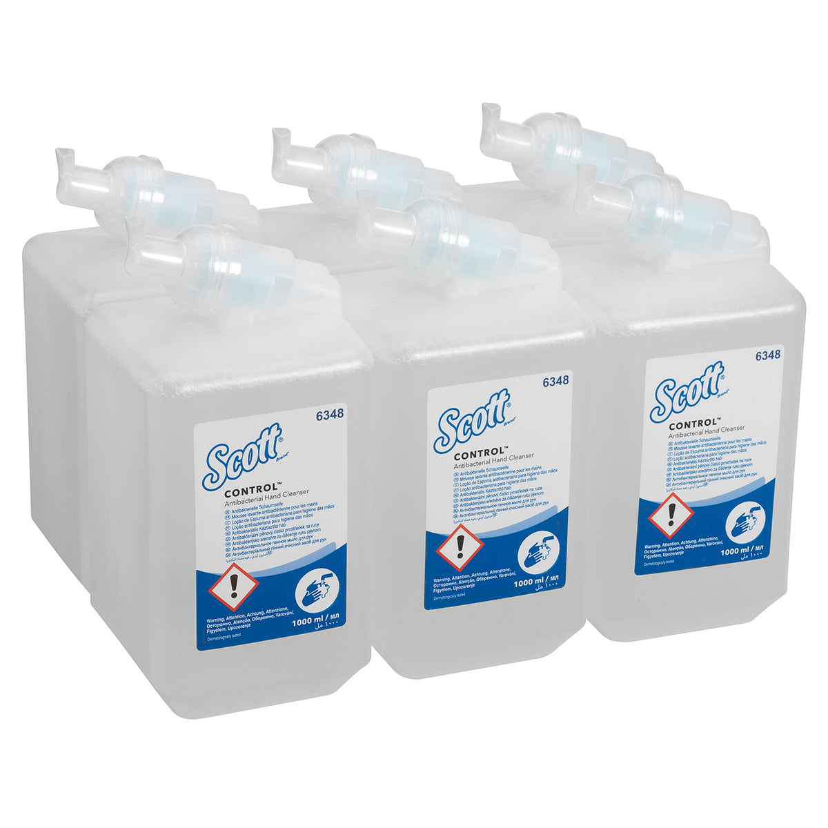 SAVON ANTIMICROBIEN MOUSSE SCOTT® CONTROL CARTOUCHE 1L X6