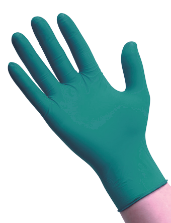 GANT NITRILE VERT NON POUDRÉ TECHLINE TAILLE L BOÎTE 100