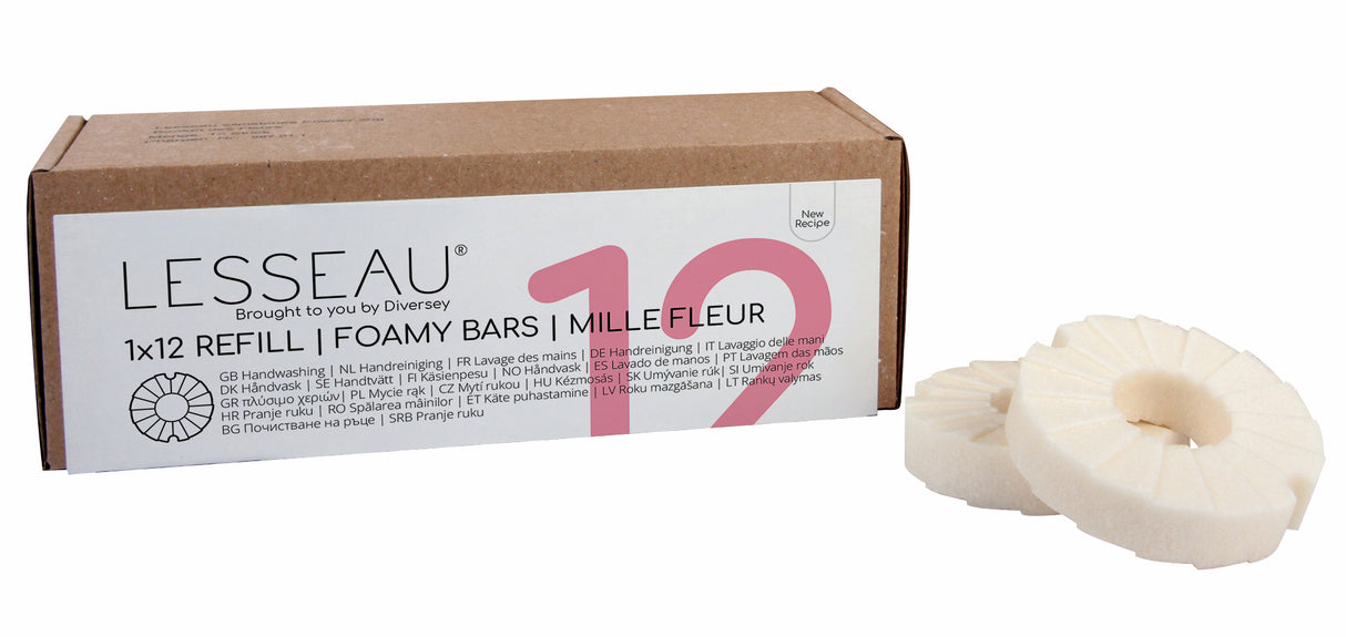 PAIN NETTOYANT POUR LES MAINS PARFUMÉ LESSEAU 32G X12