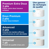 DISTRIBUTEUR DE PAPIER TOILETTE MINI JUMBO TORK® T2 BLANC