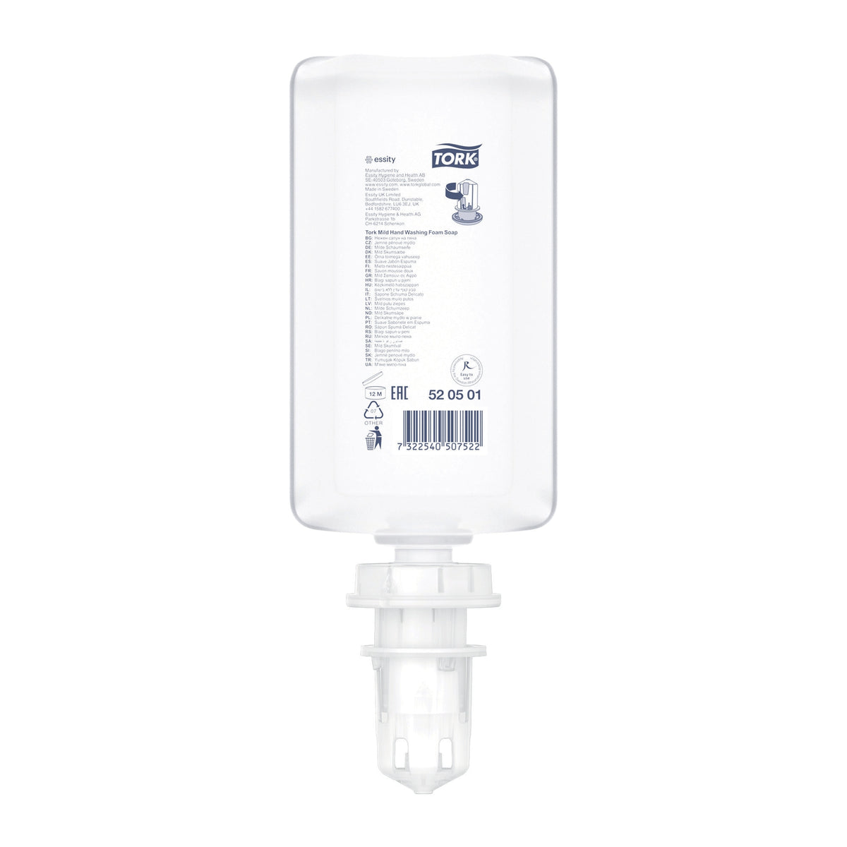 SAVON MOUSSE TORK® PREMIUM S4 CARTOUCHE 1L X6