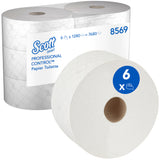 PAPIER TOILETTE À DÉVIDAGE CENTRAL SCOTT® CONTROL BLANC 1280 FORMATS 2 PLIS ECOLABEL X6