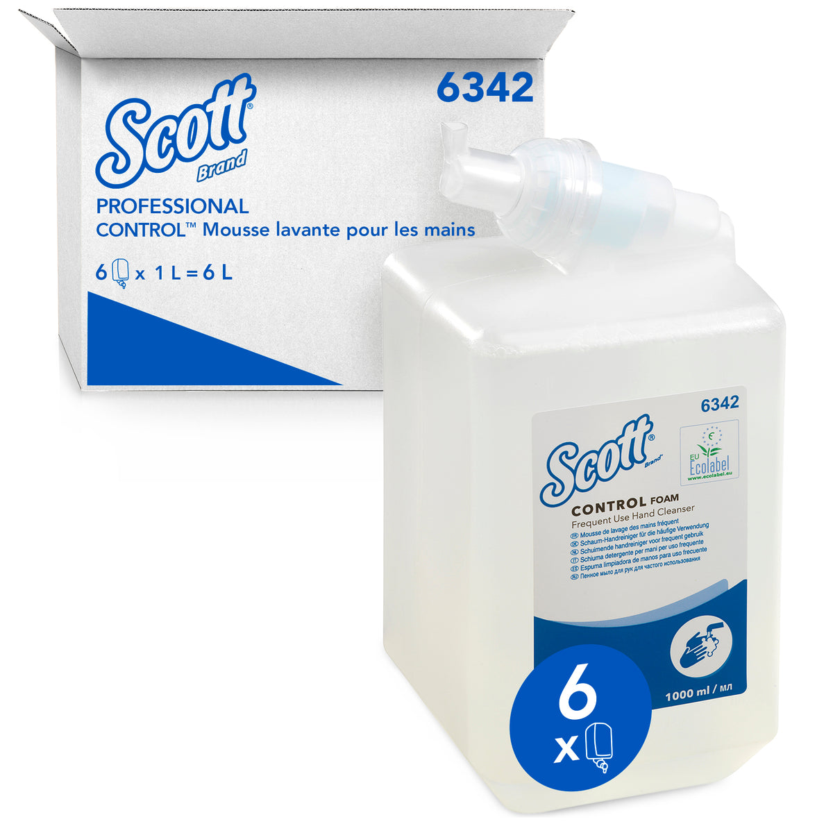 SAVON MOUSSE SCOTT® CONTROL  CARTOUCHE 1L X6