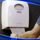 DISTRIBUTEUR D’ESSUIE-MAINS ROULEAUX AQUARIUS SLIMROLL BLANC PBS