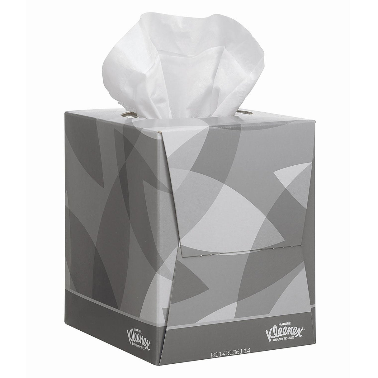 MOUCHOIR BOÎTE CUBIQUE KLEENEX® BLANC 90 FORMATS 2 PLIS X12