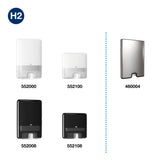 ESSUIE-MAINS COMPRESSÉS PLIÉS EN Z TORK XPRESS® H2 PREMIUM BLANC 24X21,2CM 225 FORMATS 2 PLIS ECOLABEL X12