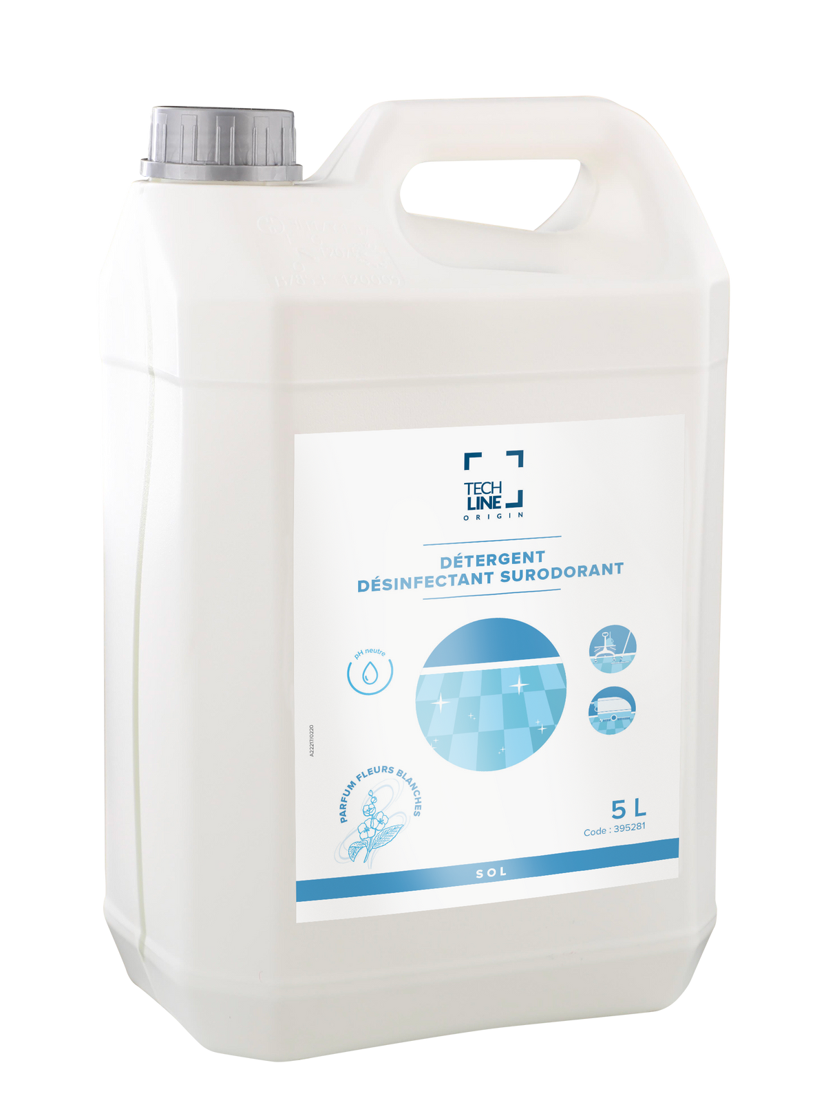 NETTOYANT DESINFECTANT SURODORANT FLEUR BLANCHE TECHLINE 5L