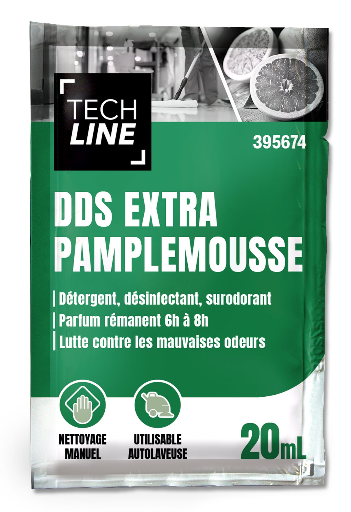 DETERGENT DESINFECTANT SURODORANT DDS EXTRA TECHLINE PAMPLEMOUS DOSE 20ML X250