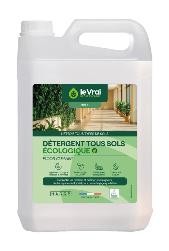 NETTOYANT SOLS ET SURFACES LE VRAI PROFESSIONNEL ECOLABEL 5L
