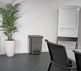 POUBELLE TRI 71L PÉDALE SIMPLE OU DOUBLE FLUX CHARCOAL