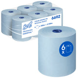 ESSUIE-MAINS ROULEAU SCOTT® ESSENTIAL BLEU 350M 1 PLI ECOLABEL X6