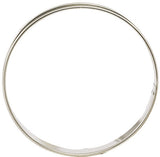 CERCLES À TARTES INOX 2 BORDS ROULÉS 10 CM HAUTEUR 1.6 CM X6