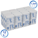 ESSUIE-MAINS PLIÉS EN Z SCOTT® SLIMFOLD BLANC 19X29.5CM 147 FORMATS 1 PLI X12